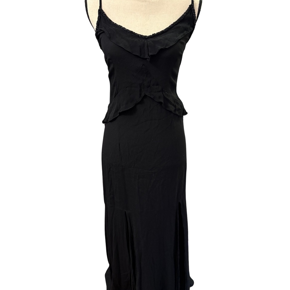 VINTAGE Elegant Black beaded Dress